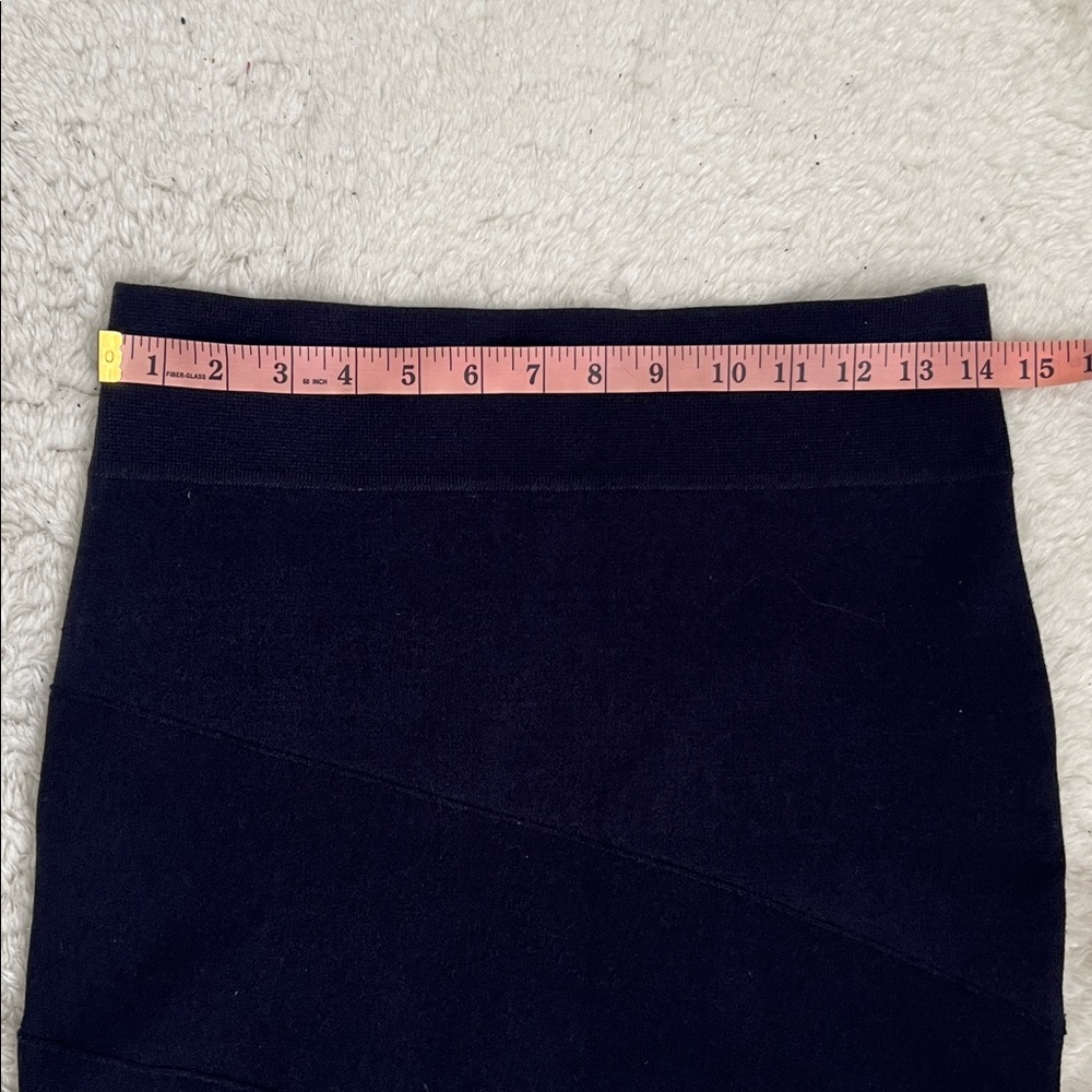 Opening Ceremony navy Asymmetrical knit Pencil Skirt - Picture 7 of 10